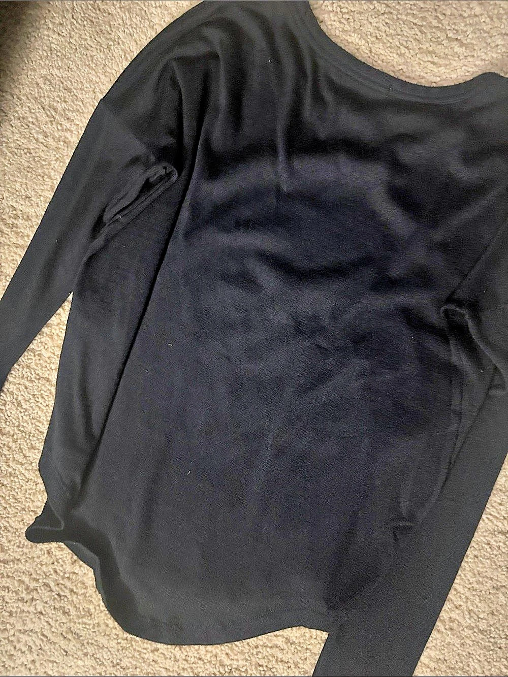 rag & bone/JEAN Long Sleeve Top in Black Size Small
